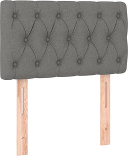 vidaXL - Hoofdbord - 80x7x78/88 - cm - stof - donkergrijs