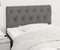 vidaXL - Hoofdbord - 80x7x78/88 - cm - stof - donkergrijs