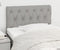 vidaXL - Hoofdbord - 80x7x78/88 - cm - stof - lichtgrijs