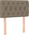 vidaXL - Hoofdbord - 80x7x78/88 - cm - stof - taupe