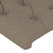 vidaXL - Hoofdbord - 80x7x78/88 - cm - stof - taupe