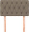 vidaXL - Hoofdbord - 80x7x78/88 - cm - stof - taupe