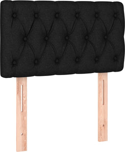 vidaXL - Hoofdbord - 80x7x78/88 - cm - stof - zwart