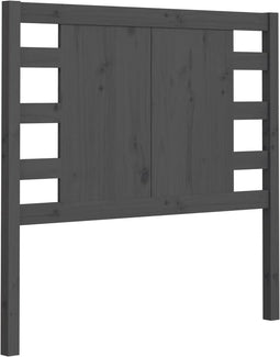 vidaXL - Hoofdbord - 81x4x100 - cm - massief - grenenhout - grijs
