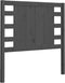 vidaXL - Hoofdbord - 81x4x100 - cm - massief - grenenhout - grijs