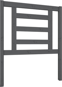 vidaXL - Hoofdbord - 81x4x100 - cm - massief - grenenhout - grijs