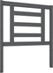 vidaXL - Hoofdbord - 81x4x100 - cm - massief - grenenhout - grijs