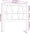 vidaXL - Hoofdbord - 81x4x100 - cm - massief - grenenhout - grijs