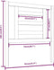 vidaXL - Hoofdbord - 81x4x100 - cm - massief - grenenhout - grijs