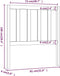 vidaXL - Hoofdbord - 81x4x100 - cm - massief - grenenhout - grijs