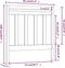 vidaXL - Hoofdbord - 81x4x100 - cm - massief - grenenhout - grijs