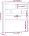 vidaXL - Hoofdbord - 81x4x100 - cm - massief - grenenhout - grijs