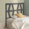 vidaXL - Hoofdbord - 81x4x100 - cm - massief - grenenhout - grijs