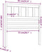 vidaXL - Hoofdbord - 81x4x100 - cm - massief - grenenhout