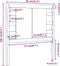 vidaXL - Hoofdbord - 81x4x100 - cm - massief - grenenhout - honingbruin