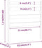 vidaXL - Hoofdbord - 81x4x100 - cm - massief - grenenhout - honingbruin