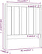 vidaXL - Hoofdbord - 81x4x100 - cm - massief - grenenhout - honingbruin