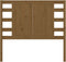 vidaXL - Hoofdbord - 81x4x100 - cm - massief - grenenhout - honingbruin