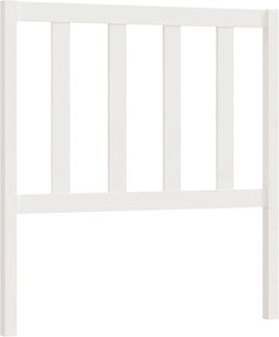 vidaXL - Hoofdbord - 81x4x100 - cm - massief - grenenhout - wit