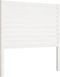 vidaXL - Hoofdbord - 81x4x100 - cm - massief - grenenhout - wit