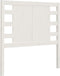 vidaXL - Hoofdbord - 81x4x100 - cm - massief - grenenhout - wit