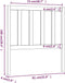 vidaXL - Hoofdbord - 81x4x100 - cm - massief - grenenhout - wit