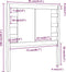 vidaXL - Hoofdbord - 81x4x100 - cm - massief - grenenhout - wit