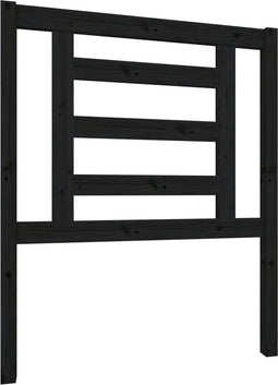 vidaXL - Hoofdbord - 81x4x100 - cm - massief - grenenhout - zwart
