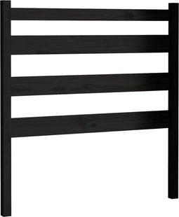 vidaXL - Hoofdbord - 81x4x100 - cm - massief - grenenhout - zwart