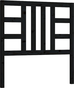 vidaXL - Hoofdbord - 81x4x100 - cm - massief - grenenhout - zwart