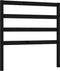 vidaXL - Hoofdbord - 81x4x100 - cm - massief - grenenhout - zwart
