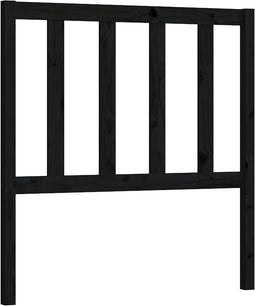 vidaXL - Hoofdbord - 81x4x100 - cm - massief - grenenhout - zwart