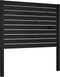vidaXL - Hoofdbord - 81x4x100 - cm - massief - grenenhout - zwart