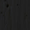 vidaXL - Hoofdbord - 81x4x100 - cm - massief - grenenhout - zwart