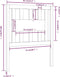 vidaXL - Hoofdbord - 81x4x100 - cm - massief - grenenhout - zwart