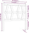 vidaXL - Hoofdbord - 81x4x100 - cm - massief - grenenhout - zwart