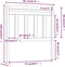 vidaXL - Hoofdbord - 81x4x100 - cm - massief - grenenhout - zwart