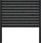 vidaXL - Hoofdbord - 81x4x100 - cm - massief - grenenhout - zwart