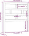 vidaXL - Hoofdbord - 81x4x100 - cm - massief - grenenhout - zwart