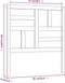 vidaXL - Hoofdbord - 81x4x104 - cm - massief - grenenhout - honingbruin