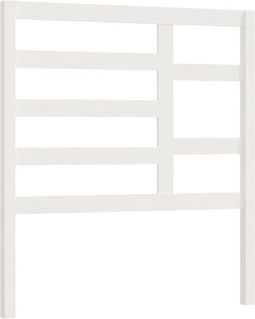 vidaXL - Hoofdbord - 81x4x104 - cm - massief - grenenhout - wit