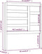 vidaXL - Hoofdbord - 81x4x104 - cm - massief - grenenhout - wit
