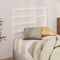 vidaXL - Hoofdbord - 81x4x104 - cm - massief - grenenhout - wit