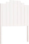 vidaXL - Hoofdbord - 81x4x110 - cm - massief - grenenhout - wit