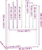 vidaXL - Hoofdbord - 81x4x110 - cm - massief - grenenhout - wit