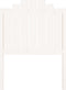 vidaXL - Hoofdbord - 81x4x110 - cm - massief - grenenhout - wit