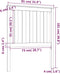 vidaXL - Hoofdbord - 81x6x101 - cm - massief - grenenhout
