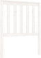 vidaXL - Hoofdbord - 81x6x101 - cm - massief - grenenhout - wit