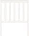 vidaXL - Hoofdbord - 81x6x101 - cm - massief - grenenhout - wit