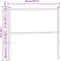 vidaXL - Hoofdbord - 90 - cm - bewerkt - hout - en - staal - gerookt - eikenkleurig